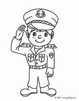 Servidores Publicos Policia Oficios Profesiones Policias Preescolares Mascara sketch template