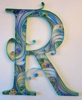 quilled monogram giveaway closed
