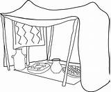 Tent Drawing Coloring Printable Printables Getdrawings Pages sketch template