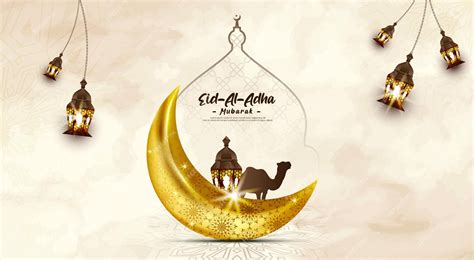 premium vector eid al adha mubarak islamic festival banner