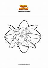 Cosmoem Supercolored Crabominable Pokémon sketch template