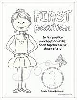 Coloring Ballet Pages Position Dance Kids Printable 1st Positions Ballerina Sheet First Color Colouring Sheets Baby Ages Teach Feet Dancer sketch template