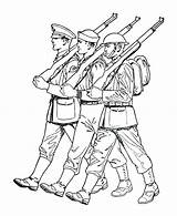 Soldier Coloring Pages British Getdrawings Army sketch template