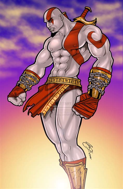 kratos god of war by leon by urbanmusiq on deviantart kratos god of