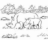 Rhino Coloring Pages Rhinoceros Printable Sheets Baby Kids Animal Coloring4free 2021 Color Mom Woolly Print Getcolorings Samanthasbell Today Getdrawings Printables sketch template