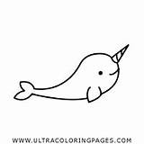 Narwhal Coloring Pages Printable Drawing Ultracoloringpages Colouring Preschool Kids Easy Choose Board sketch template