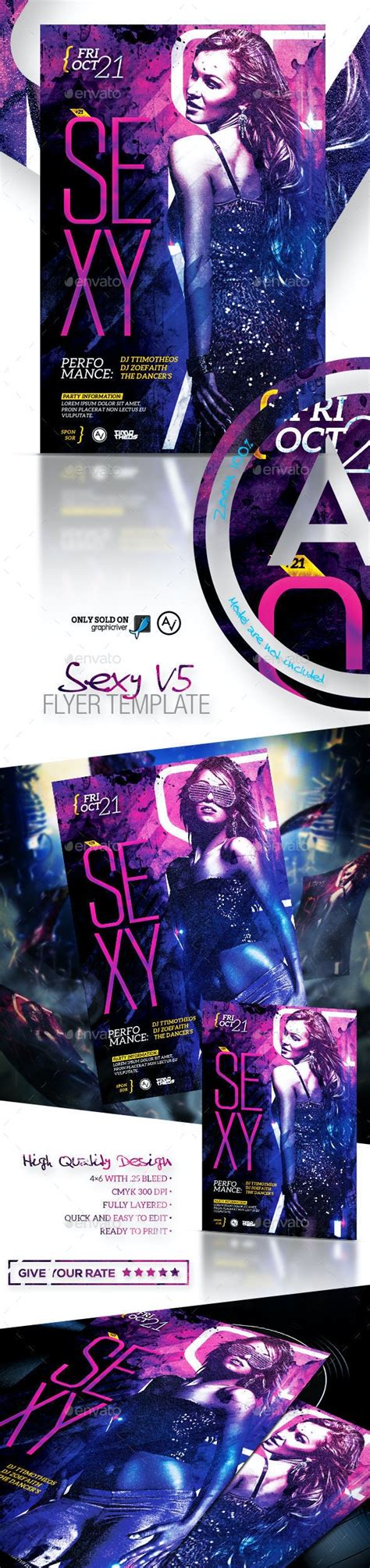 sexy flyer template v5 by amorjesu graphicriver