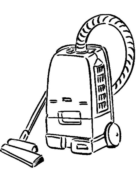 vacuum cleaner coloring pages