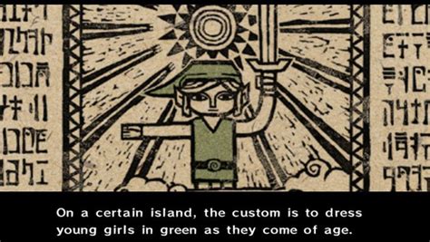 dad alters text in wind waker to turn link into a girl