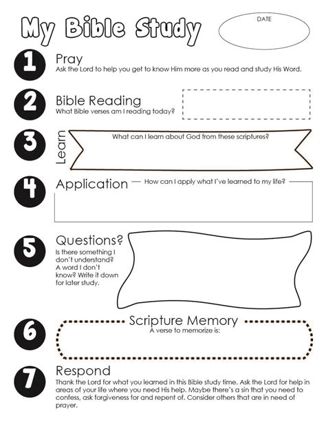 bible study  printables