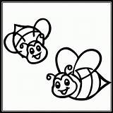 Bee Bumble Cut Abelha Coloringhome Imprimir sketch template