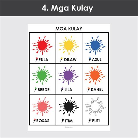 filipinotagalog charts alphabet numbers colors shapes laminated