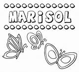 Marisol Colorear Nombres sketch template