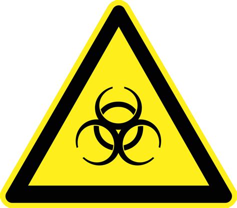 Onlinelabels Clip Art Biological Hazard Warning Sign
