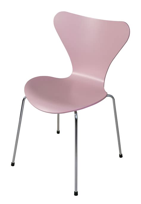 stapelbarer stuhl serie  von fritz hansen rosa   design