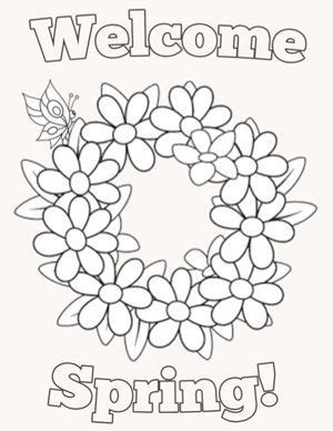 spring coloring pages  kids spring coloring sheets spring