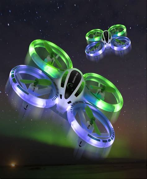 sharper image ghz rc glow  stunt drone  led lights macys