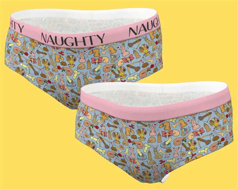 Naughty Panties Personalized Women S Underwear Cheeky Etsy