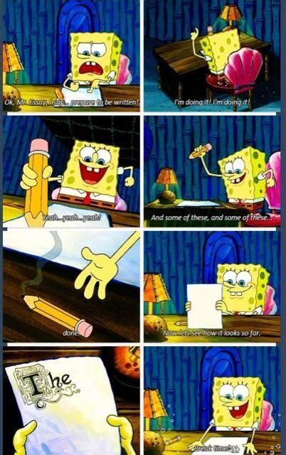 writing  essay making    day spongebob