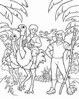 Robinson Coloring Pages Crusoe Swiss Family Color 3d Switzerland Popular Divyajanani Coloringhome sketch template