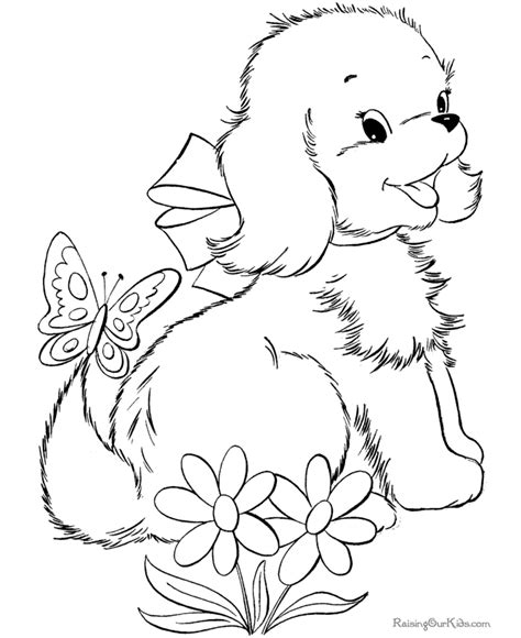 puppies coloring pages