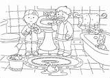 Caillou Coloring Pages Bathroom Kids Printable Dirty Clean Cartoon Sheets Room Para Colorear Coloringpagesfortoddlers Colouring Modern Fun Bestcoloringpagesforkids Choose Board sketch template