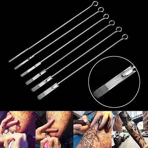 pcs professional disposable tattoo needles stainless steel sterile