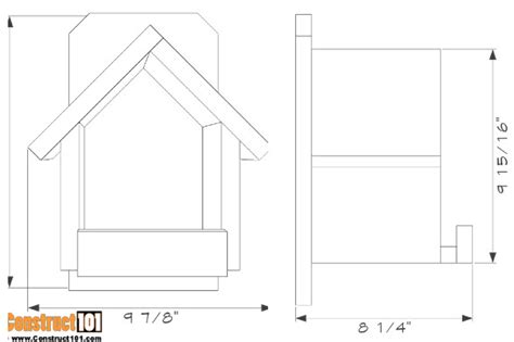 build explicitly designed cardinal bird house birdhouseplancom