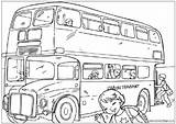 London Bus Colouring Pages Decker Double Coloring Buses England Activityvillage Kids Transport Printable Week Activity Village International British Routemaster Explore sketch template
