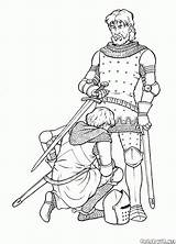 Guerreros Medievales sketch template