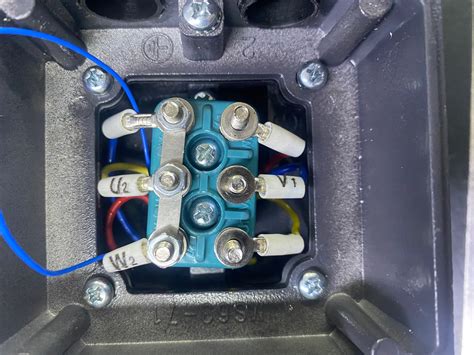 identify star  delta motor terminal connections engineer fix