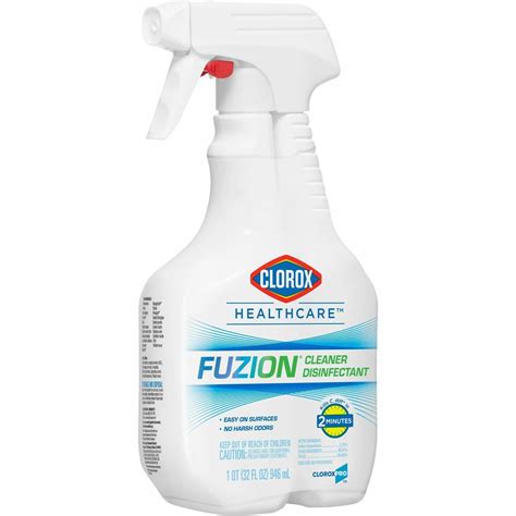 clorox healthcare fuzion cleaner disinfectant ready   spray
