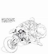 Pages Coloring Akira Otomo Katsuhiro Tetsuo Manga Colouring sketch template