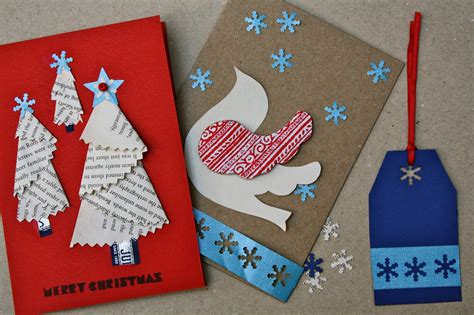 handmade christmas cards part   foxs sustainable life home
