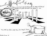 Isaiah Prophet Ministry sketch template