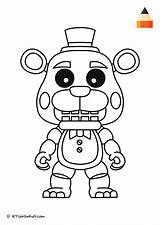 Freddy Coloring Fazbear Pages Bear Draw Sheets Colouring Choose Board sketch template