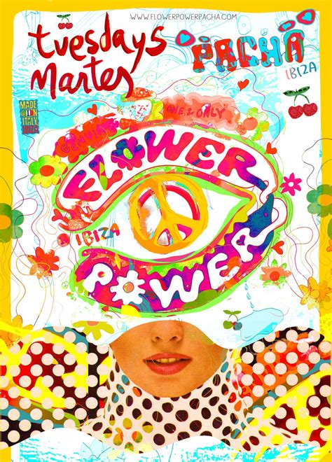 flower power every tuesday summer 2015 ibiza flower power club poster