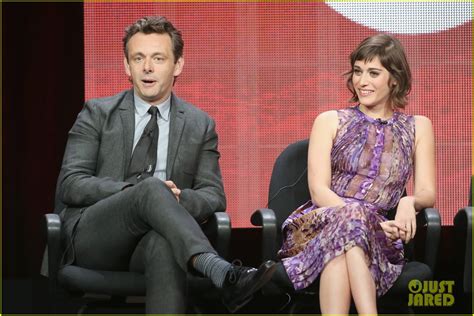 lizzy caplan and michael sheen masters of sex tca tour panel photo