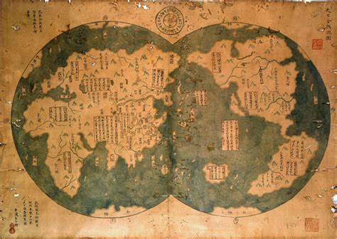chinese map   world circa   mapporn