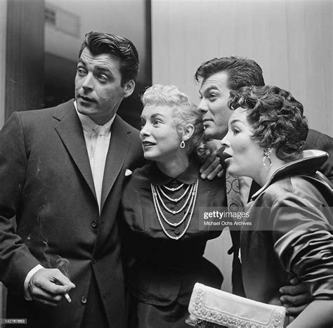 American Actor Tony Curtis With His Wife Actress Janet Leigh Rory