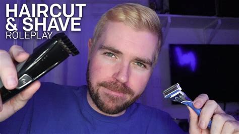 asmr giving you a haircut and shave youtube