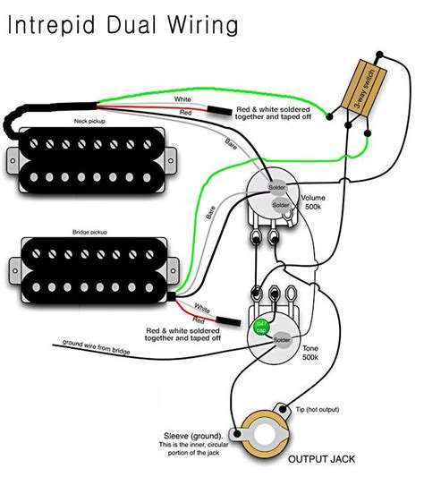 electric guitar wiring diagram  pickup uploadism