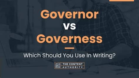 governor  governess      writing