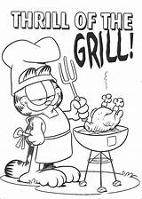 Coloring Garfield Pages Grill Printable Kids Bbq Colouring Thrill Sheets Print Cartoon Color Show Comics Template Grilling Para Coloringpages101 Books sketch template