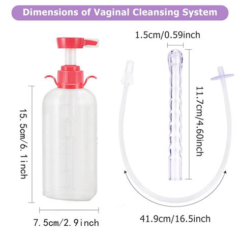 300ml 600ml reusable medical vagina irrigator vaginal clearner anal