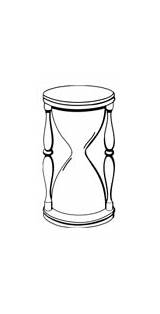 Hourglass Coloring Time Vector Sand Animated Pages Clipart Color Book Outline Clip Designs sketch template