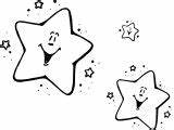 Coloring Happy Stars Star Wecoloringpage sketch template