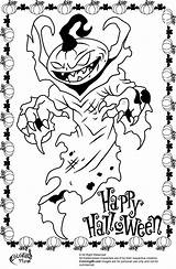 Halloween Coloring Scary Pages Printable Monster Pumpkin Clown Creepy Drawing Colouring Icp Spider Color Print Happy High Library Fun Clipart sketch template