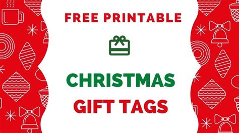 printable christmas gift tags budget earth