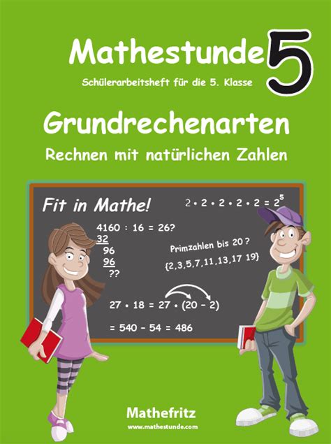 grundrechenarten klasse  arbeitsblaetter von mathefritz